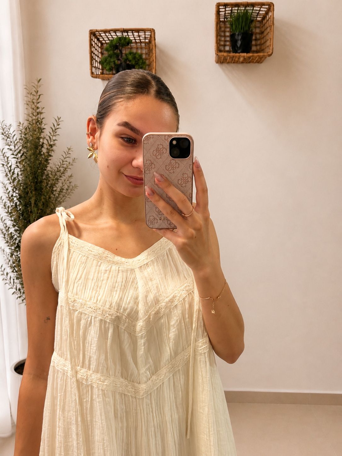 Bohémske letné šaty s viazaním
